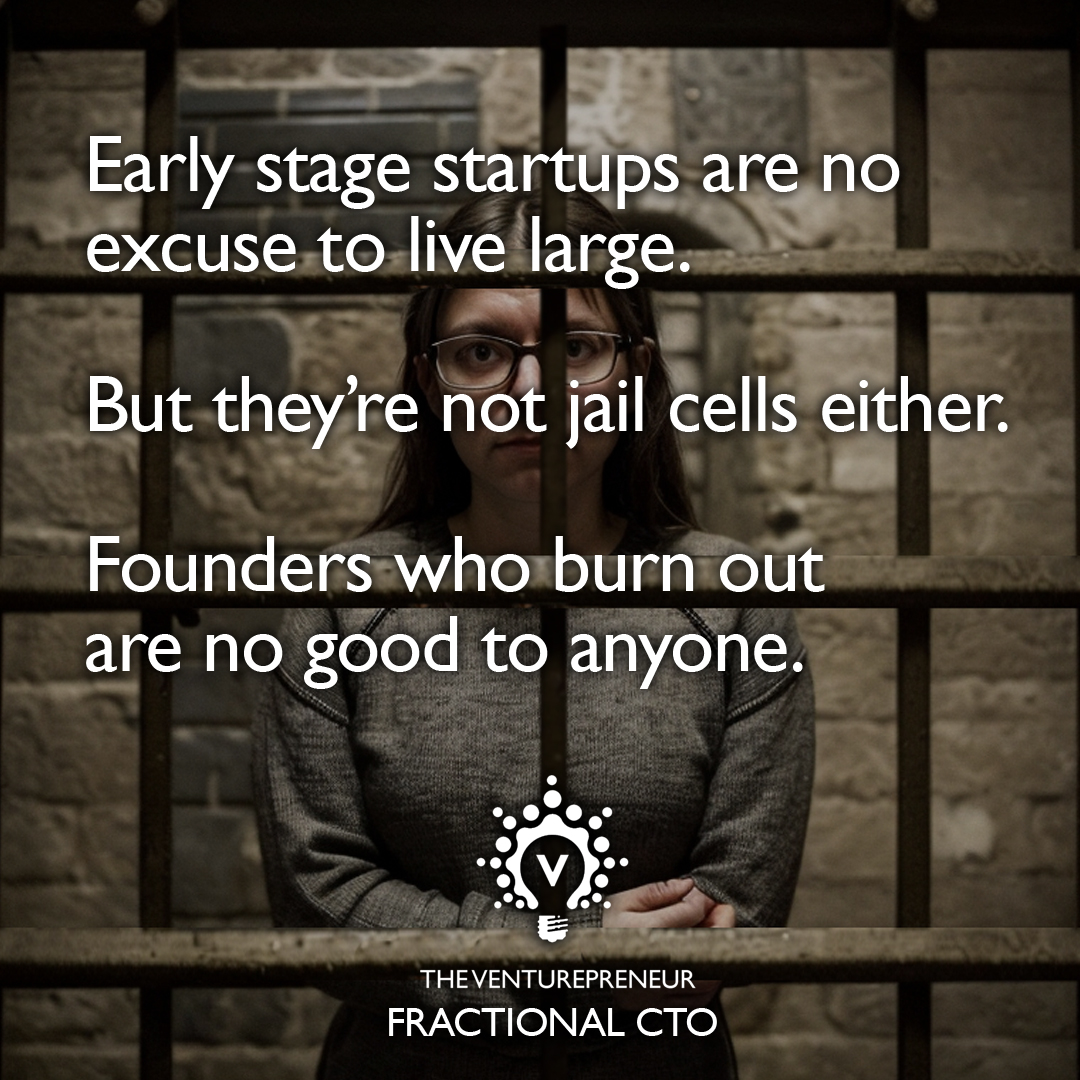 I’m tired of the old belief that a #startupfounder who doesn’t sacrifice their wellbeing for their #startup isn’t committed enough. A leader who burns out is no good to anyone. 

ow.ly/Q1Vr50Rgmvs #fractionalcto #cto #leadership #startupsuccess