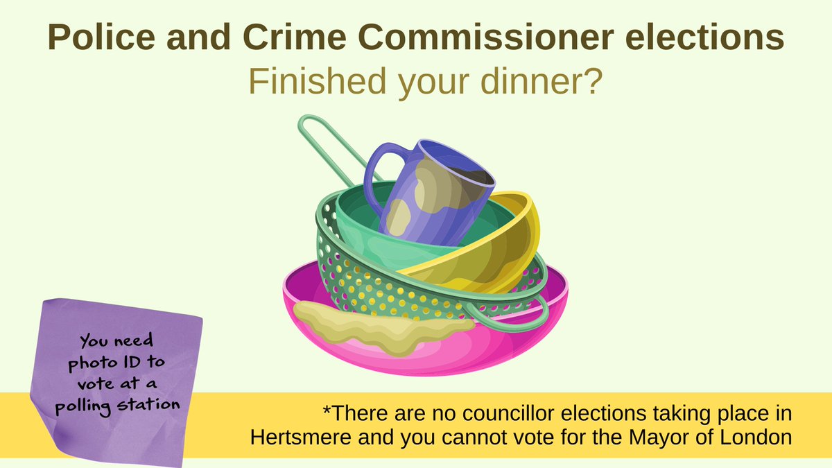 Finished your dinner? Why not go for a walk to help you digest your food and vote at the same time!?
You don't have to take your poll card with you but it helps and  don't forget your photo ID!
#PCC2024 #HaveYourSay