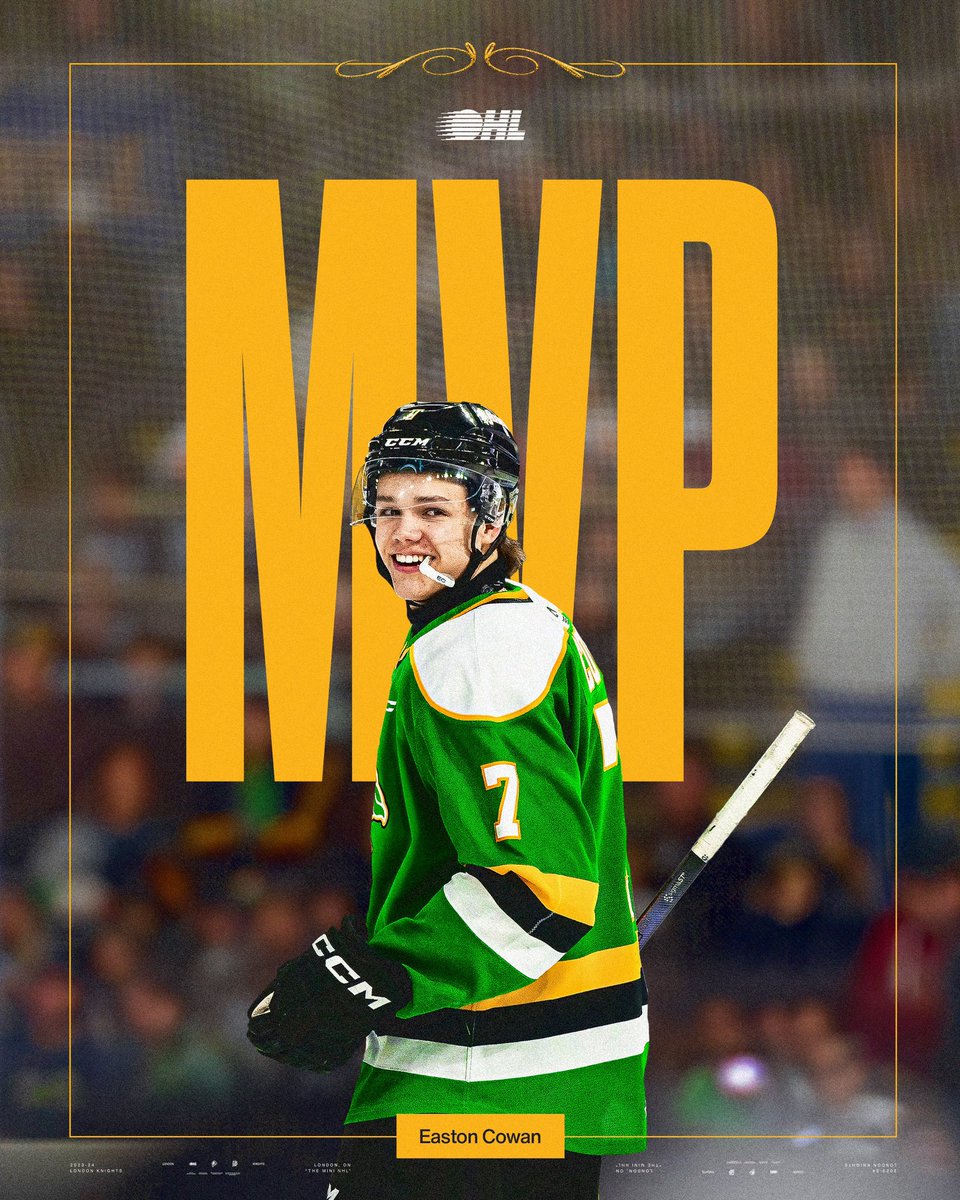 Easton Cowan. OHL MVP. @MapleLeafs | #LeafsForever