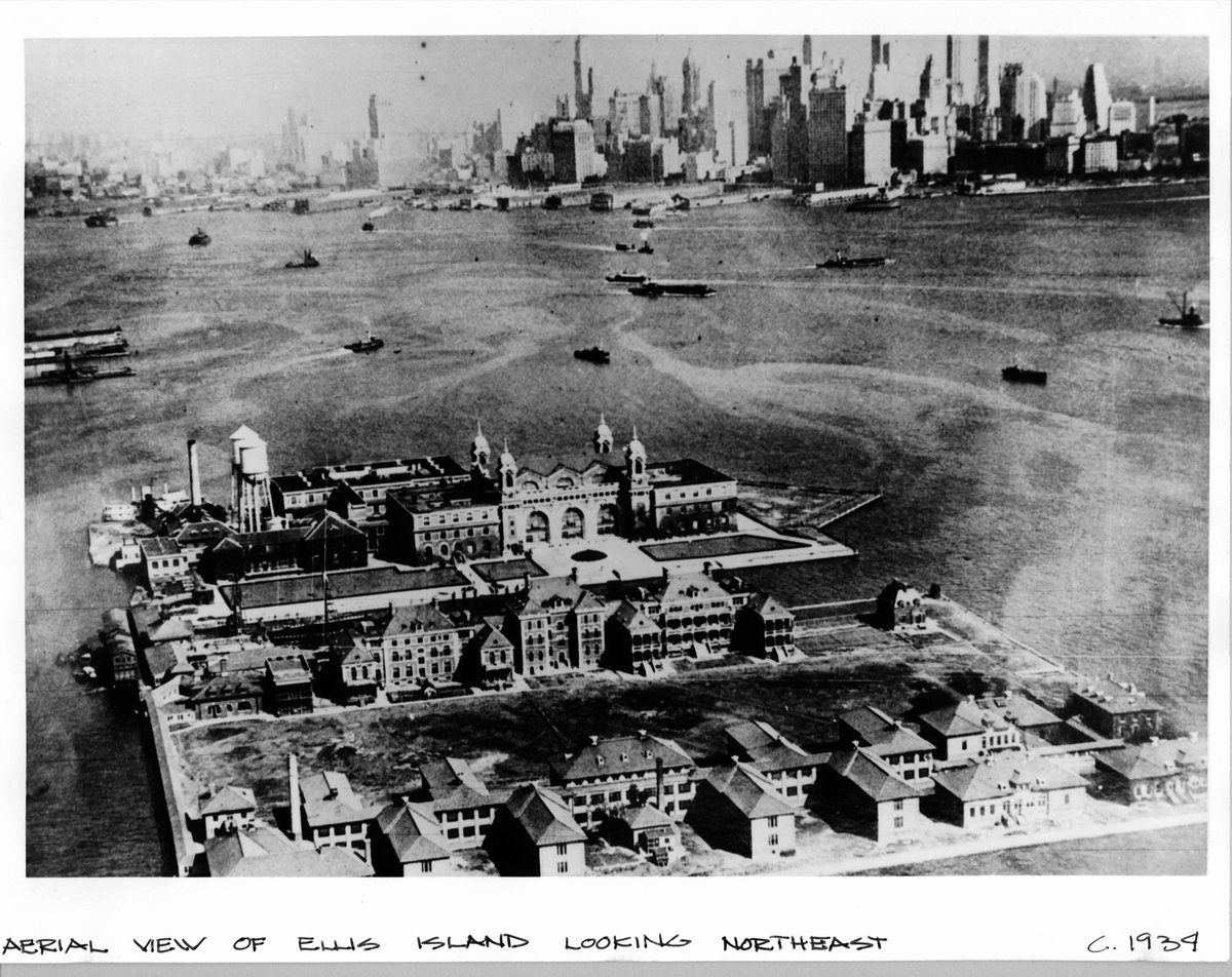 #TBT to Ellis Island and lower Manhattan in 1939. Our historic space has welcomed millions of immigrants and visitors over the years. Reimagining our Museum will help share the vivid story of Ellis for generations to come.