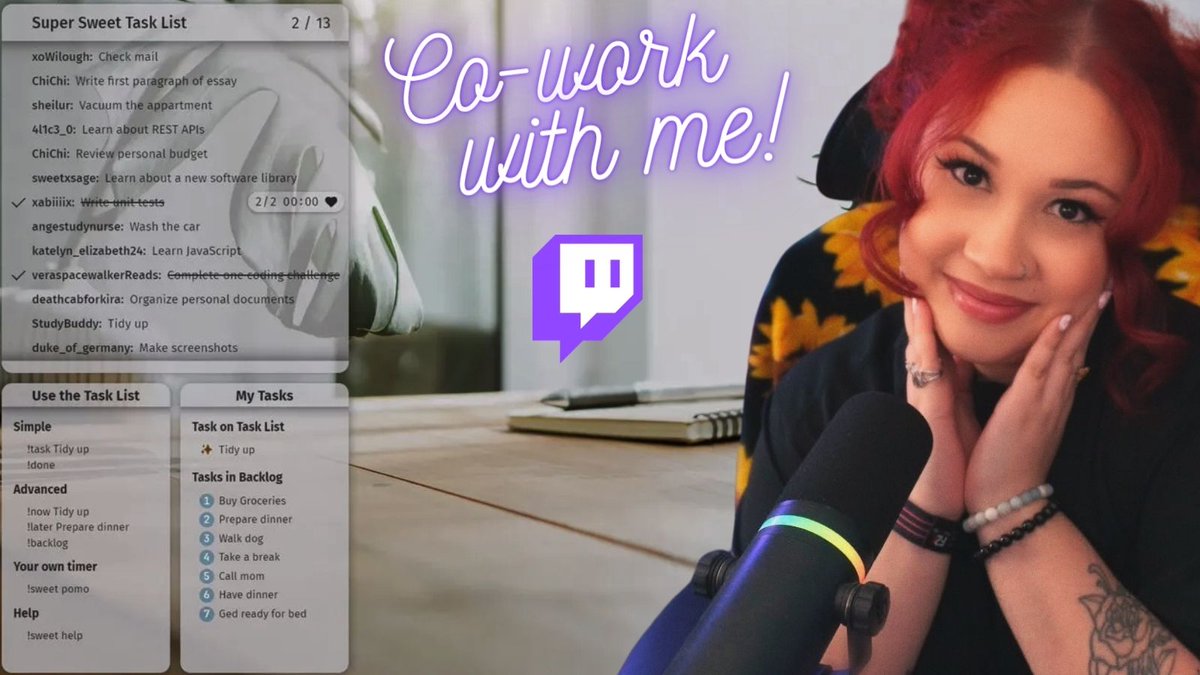 🔴 LIVE NOW 🔴 it's that time of the week again! we've got a full agenda of tasks to do & plenty of room for your company to get through your to-do's. let's co-work & vibe 🤝 🔗: twitch.tv/themayhemmerma…