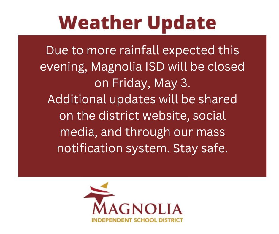 Magnolia ISD (@MagnoliaISD) on Twitter photo 2024-05-02 18:02:48