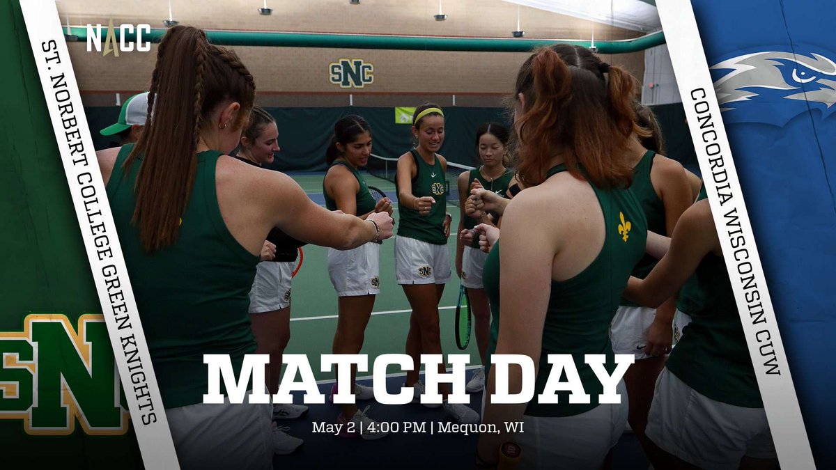 Semifinal Match Day! SNC Women's Tennis is traveling to Mequon to battle top seeded CUW in the NACC Conference Tournament. First serve is scheduled for 4pm. Live Scoring for the match will be available here: ioncourt.com/ties/6633cf862…