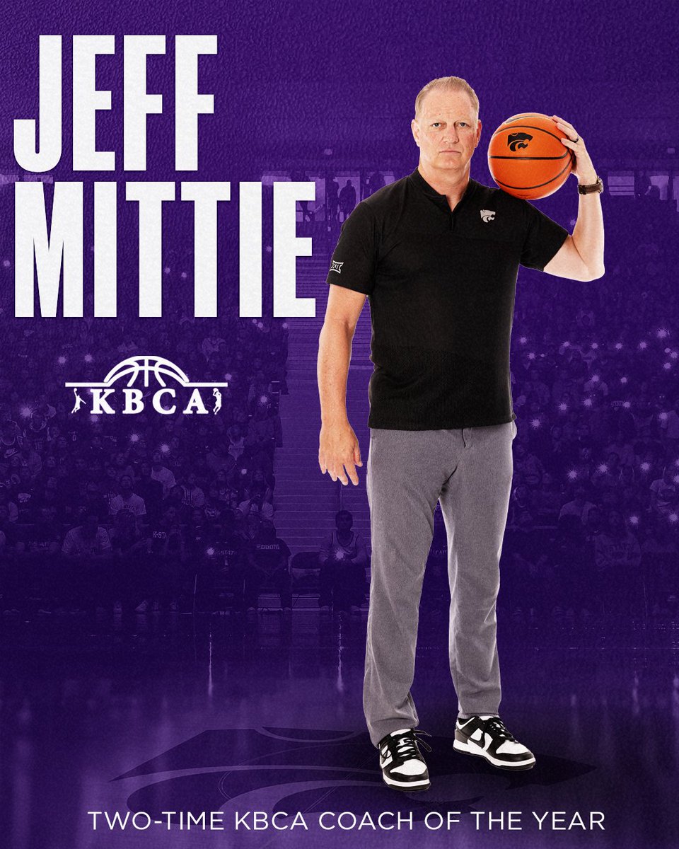 K-State’s Mittie Named KBCA Women’s Coach of the Year This is the second time Coach @JeffMittie has earned the honor 🏆 📄 k-st.at/3JJDqbd #KStateWBB