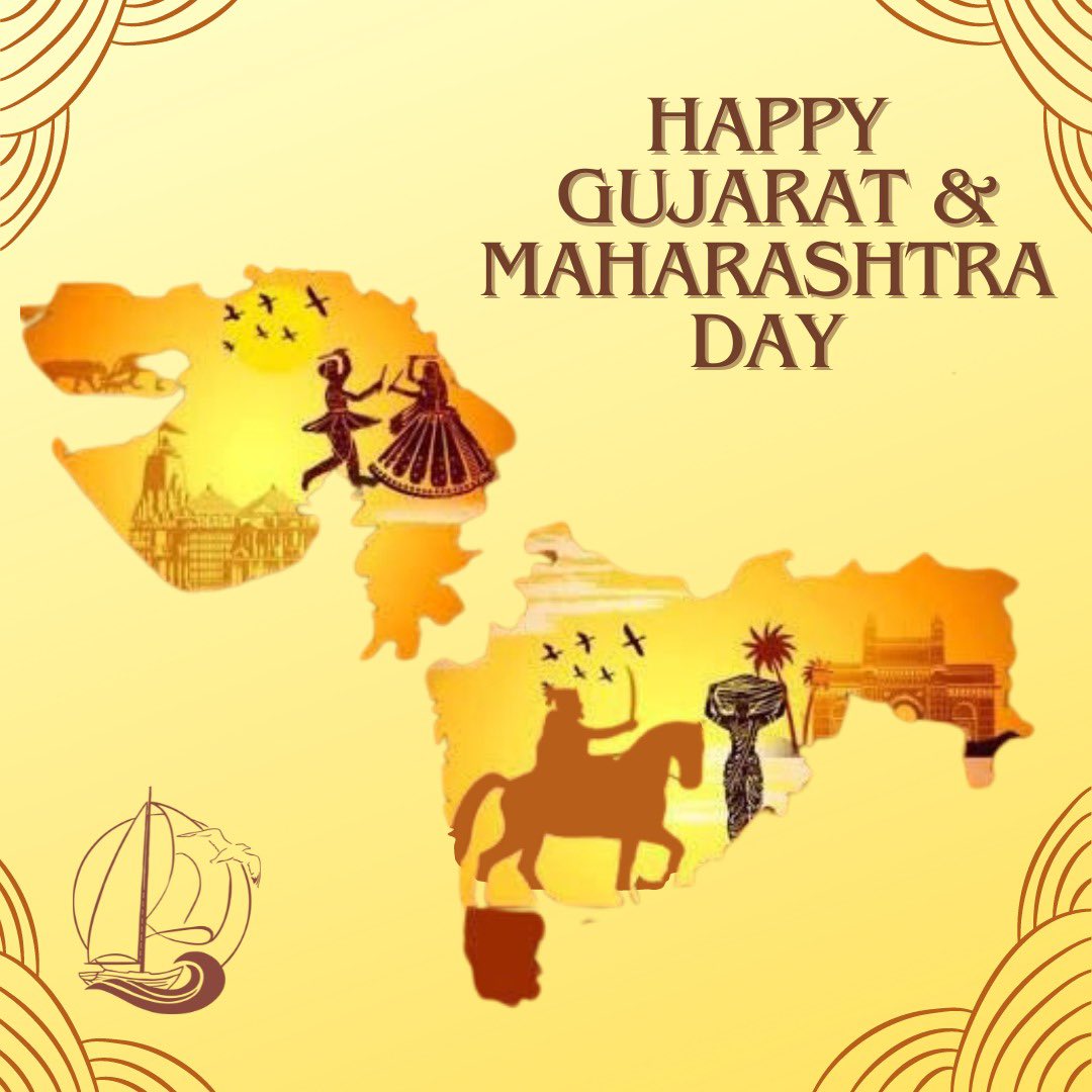 Happy #GujaratDay & Happy #MaharashtraDay! May this May Day become a springboard for significance & development!!! @CMOMaharashtra @CMOGuj @AUThackeray @gnluofficial @AsiaticSocMum @MaritimeCluster