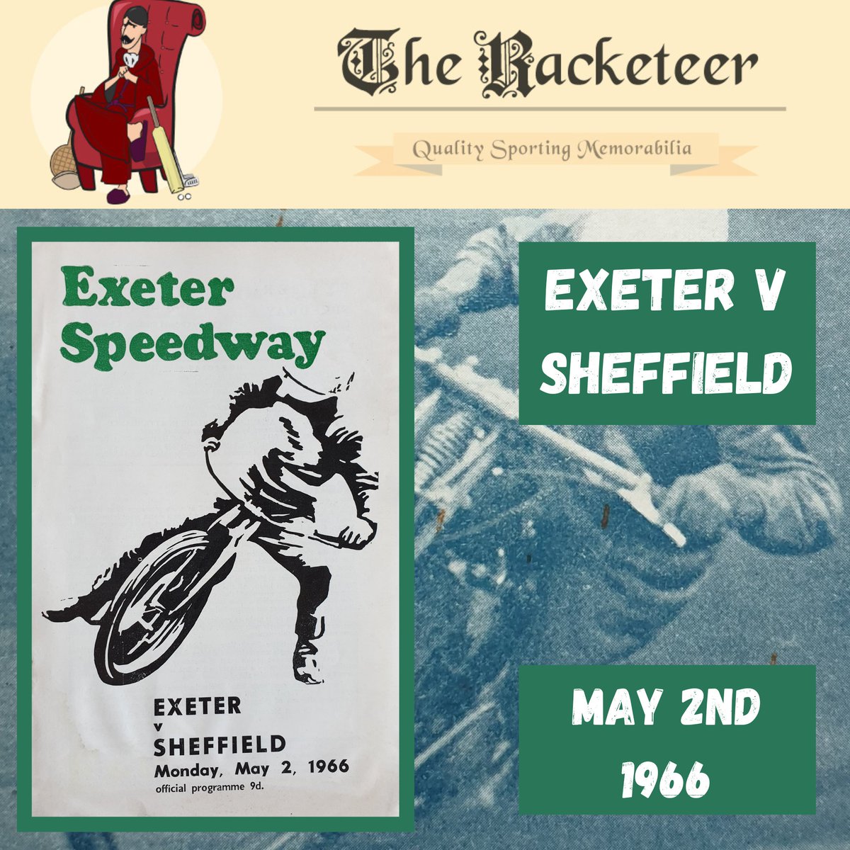 Quite a trip for the away supporters, as the #Falcons hosted @TigersSpeedway - #OnThisDay in 1966 #speedway #speedwayprogrammes @ExeterEx @UprightSpeedway the-racketeer.co.uk/exeter-116-c.a…