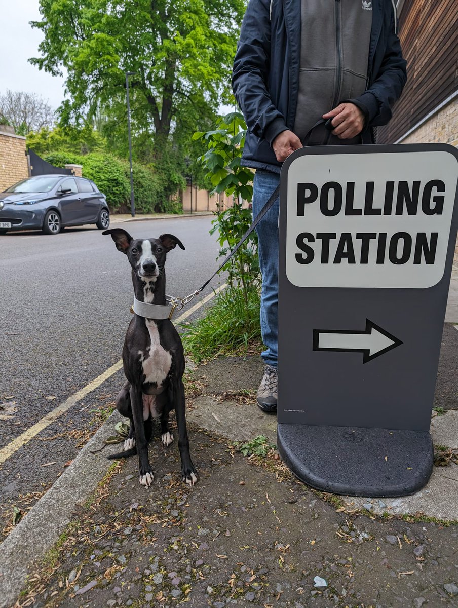 First time voter 🐕#dogsatpollingstations