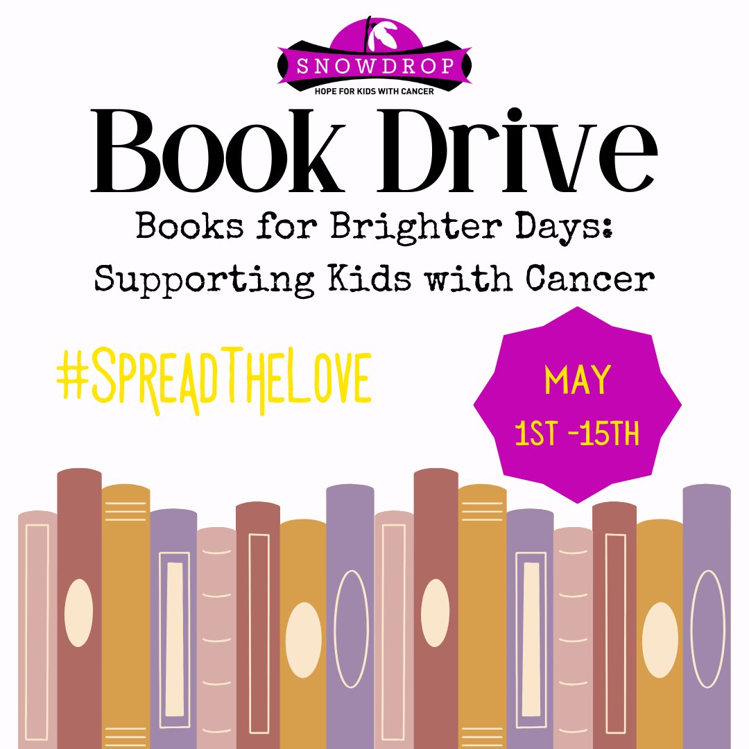 Help us get books for childhood cancer patients during our book drive! We have just 2 more weeks to collect books - they will help these patients escape reality, dive into adventures & jump into fun activities while waiting for appointments! Shop here: amazon.com/hz/wishlist/ls…