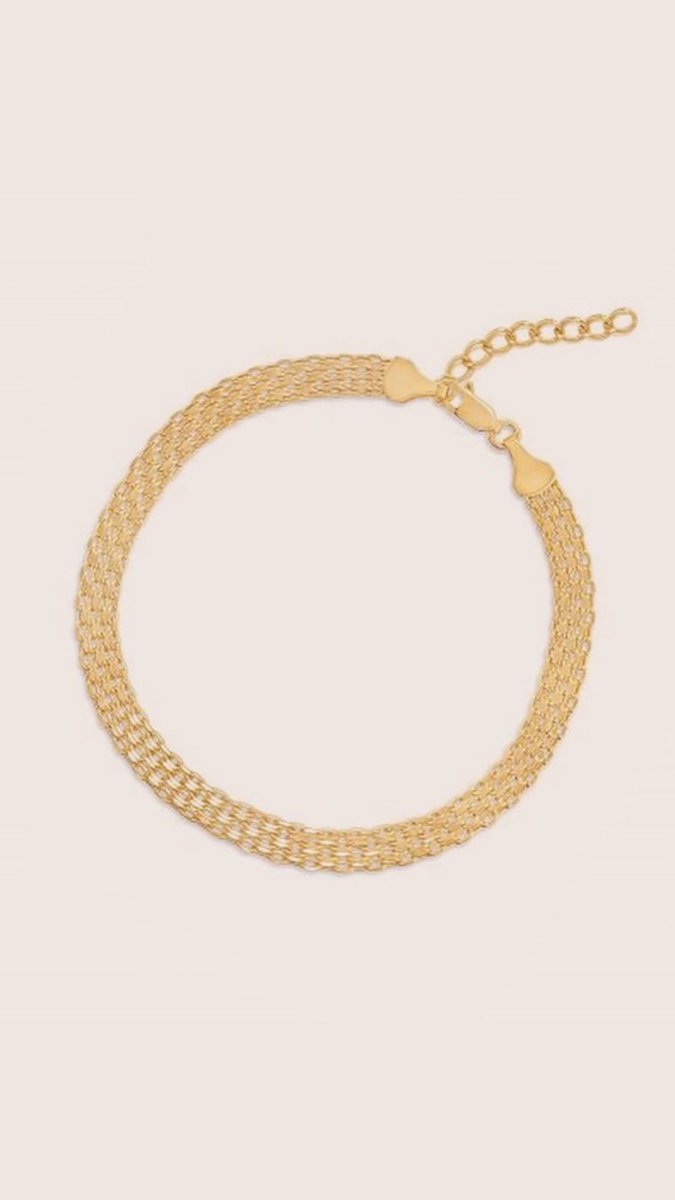 #Helen #Bracelet & #Necklace// #14kt #Italian #Gold #Vermeil #MadeinItaly