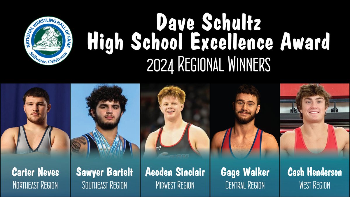 We’ve announced the regional winners of our Dave Schultz High School Excellence Award. READ more -> bit.ly/3UnnL6k DSHSEA was established in 1996 to honor Olympic and World champion Dave Schultz, whose career was cut short when he was murdered in January 1996