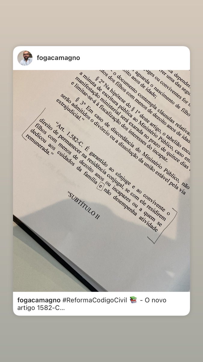 #ReformaCodigoCivil Direito de habitação por cuidados da prole?