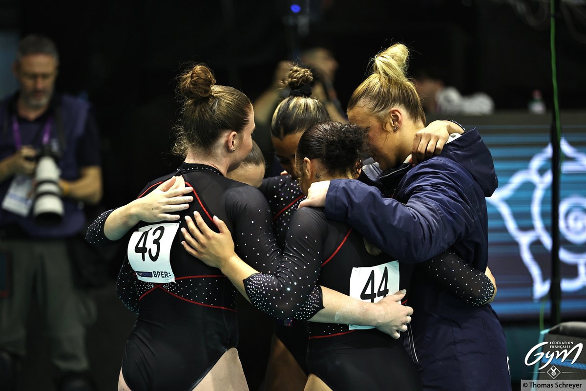 [GAF - CHAMPIONNAT D'EUROPE 📍 Rimini 🇮🇹] Une belle 3e place en qualification pour l'équipe de France, de bon augure pour la finale par équipe dimanche 🤩🇫🇷👏 Morgane Osyssek termine 8e au général et Marine Boyer 15e ➕ urlz.fr/qvTc