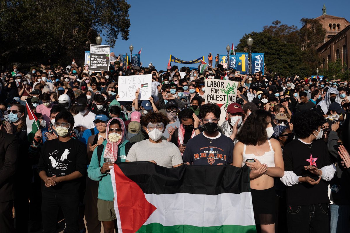 Though it ended in extreme police violence called in by university administration, yesterday’s protest at UCLA’s Gaza Solidarity Encampment was remarkable. The overwhelming support for Palestine and pro-Palestinian protesters was a sight to behold.