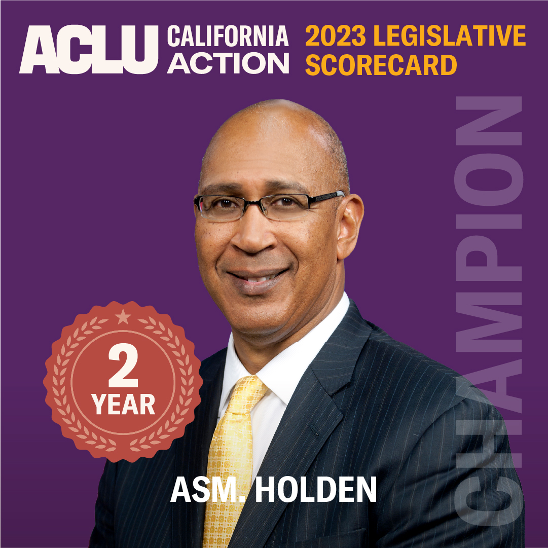 ACLU California Action (@aclu_calaction) on Twitter photo Over the past five years, Asm. Holden achieved a perfect 100% score on our #CALeg scorecard 2 times.
Thank you <a href="/ChrisHoldenNews/">Chris Holden</a> for being a champion of civil rights and civil liberties. đź’«
đź”—aclucalaction.org/scorecard Over the past five years, Asm. Holden achieved a perfect 100% score on our #CALeg scorecard 2 times.
Thank you <a href="/ChrisHoldenNews/">Chris Holden</a> for being a champion of civil rights and civil liberties. đź’«
đź”—aclucalaction.org/scorecard