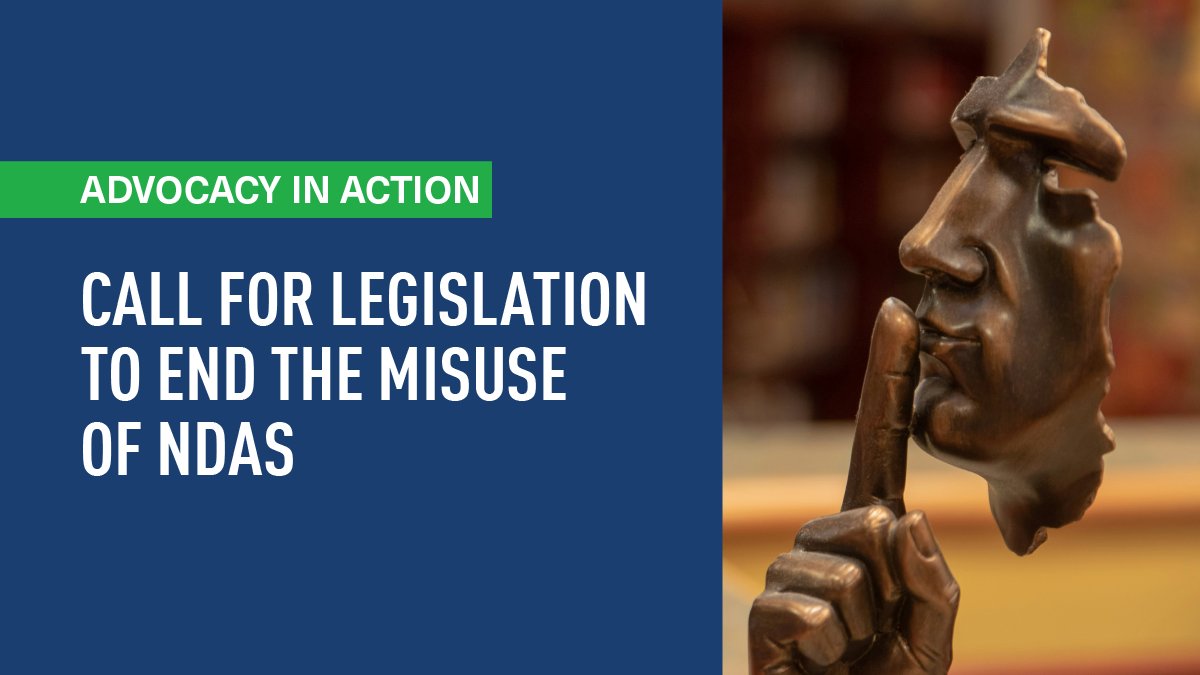 In a letter responding to CBABC’s submission, the Attorney General agreed that the misuse of NDAs to silence survivors of harassment, abuse and discrimination is not appropriate. Read the letter: bit.ly/3UqwMvg