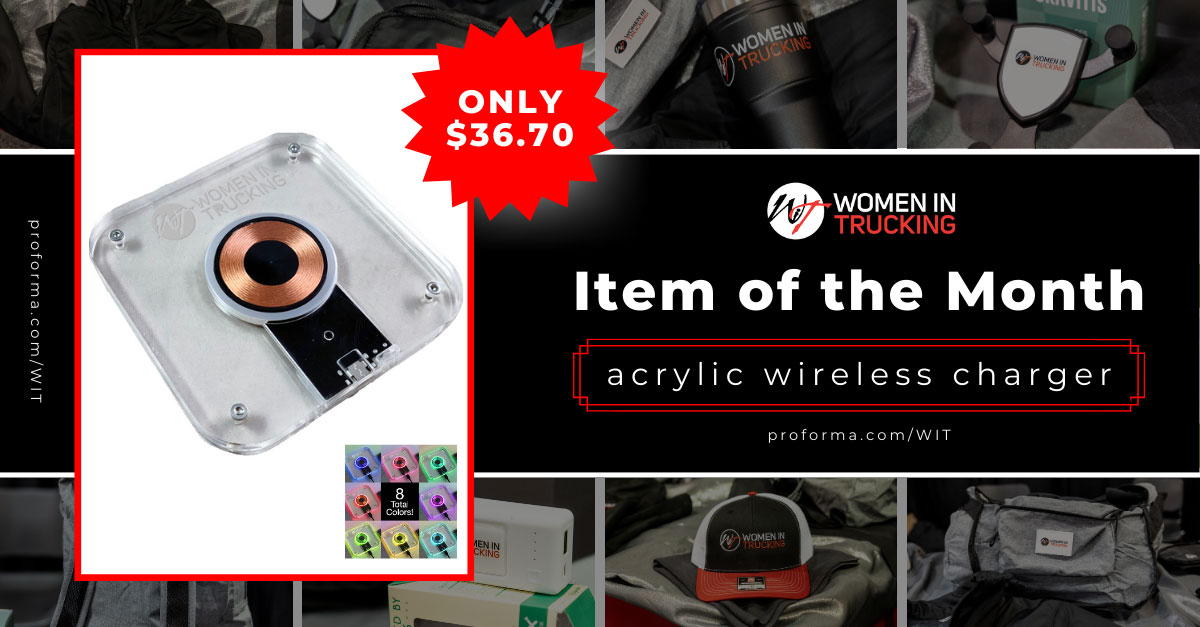 Efficiently power up your devices in style with the #WomenInTrucking sleek acrylic clear charger! 😎🔋

With the press of a button, you can cycle through multiple colors + turn the light off completely. Functionality 🤝 Aesthetics. 

Check it out: hubs.la/Q02vTRmk0