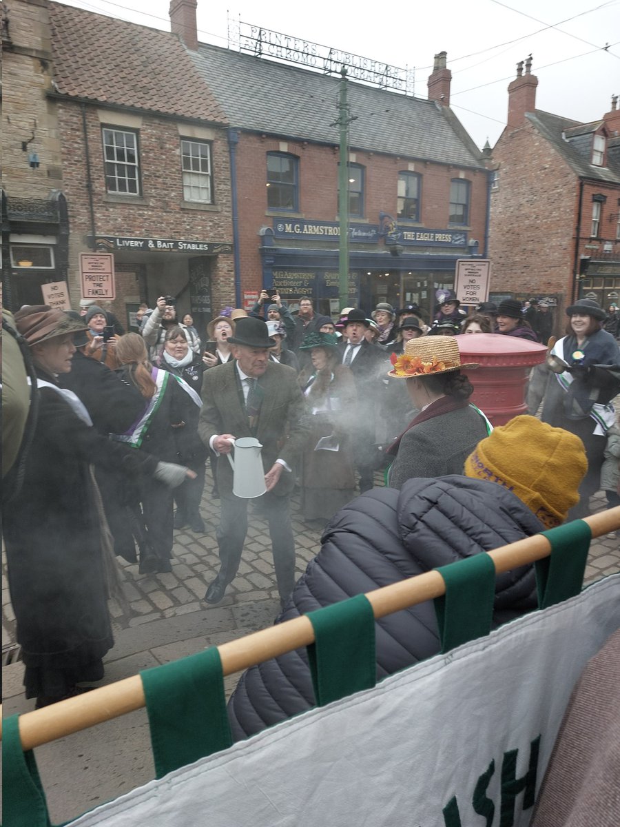 Two TRAs pretending to be suffragettes at an event for #IWD verbally assaulted me and my friend. We weren't the ones who were asked to leave. Please give Beamish Museum some support they're team Terf 💥