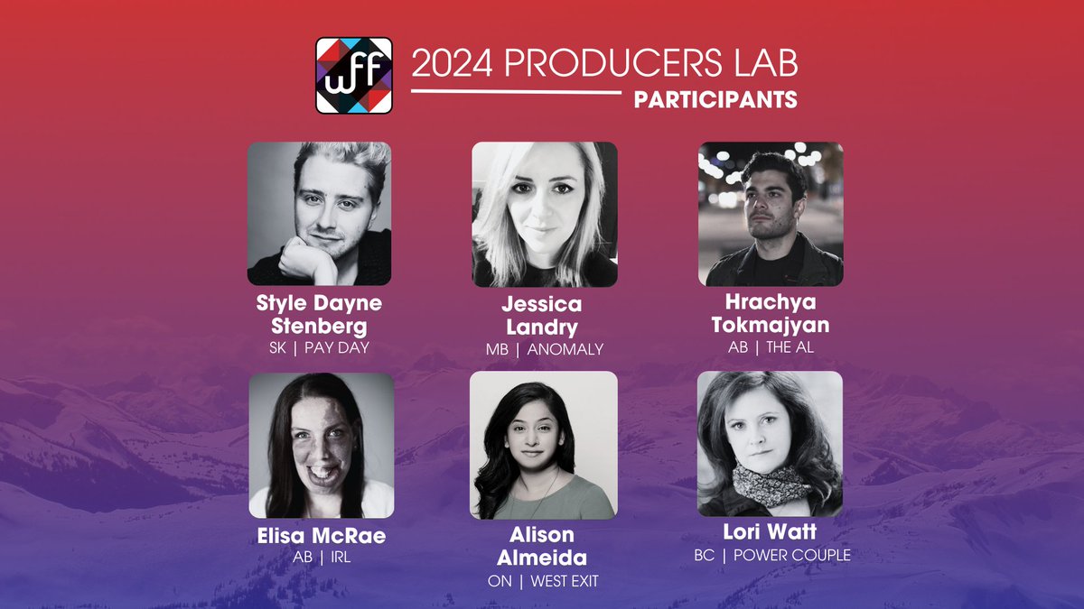 Congrats to the 2024 Producers Lab! Style Dayne Stenberg (SK) - PAY DAY Jessica Landry (MB) - ANOMALY Hrachya Tokmajyan (AB) - THE AL Elisa McRae (AB) - IRL Alison Almeida (ON) - WEST EXIT Lori Watt (BC) - POWER COUPLE Sponsored by Creative BC, Netflix, William F. White.