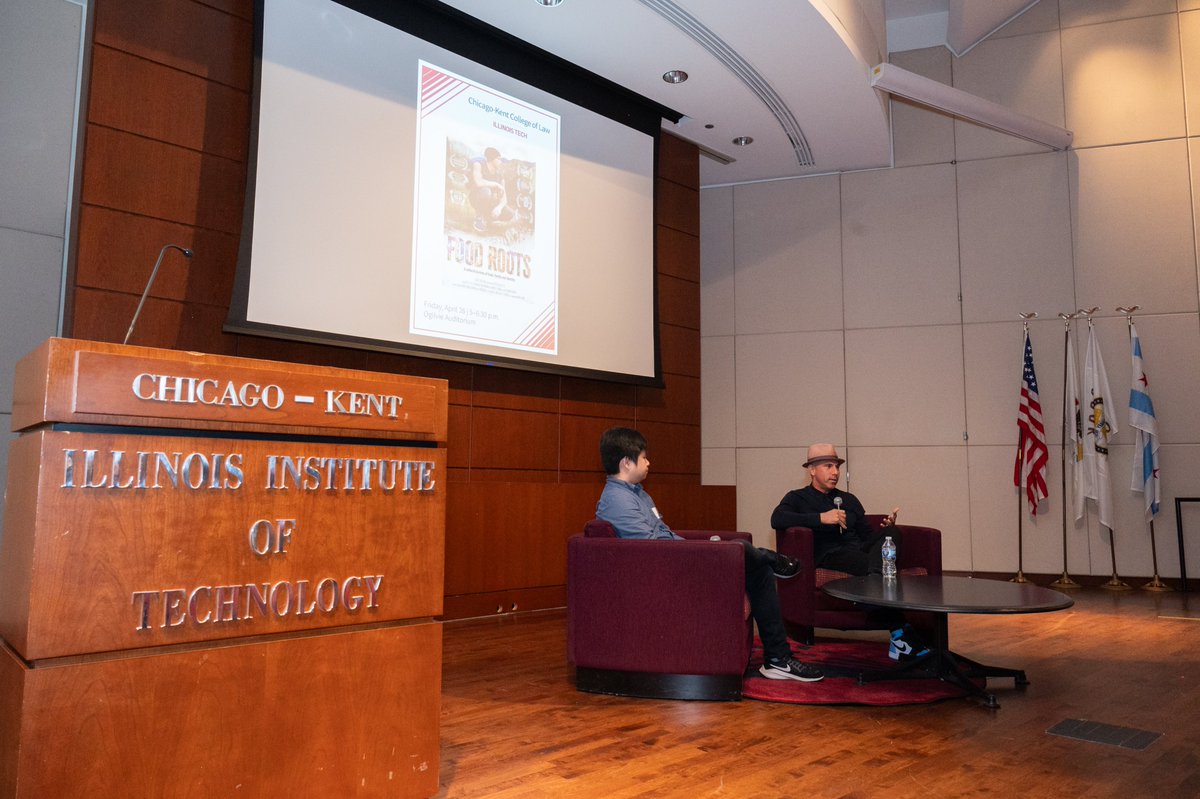 Thank you to everyone who joined us for a fabulous evening with Emmy Award-winning actor, @chicagokentlaw alumnus Billy Dec ’99 screening his latest documentary FOOD ROOTS! To see photos from this event, visit flic.kr/s/aHBqjBojBy. #IllinoisTechAlumni #foodrootsfilm