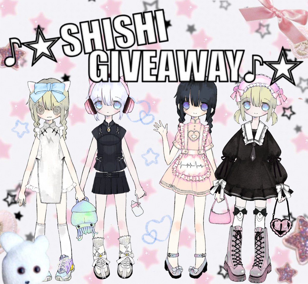 GIVEAWAY ALERT!!! ✧
To celebrate the milestone of 3000 follower, I'm gonna giveaway 3 cute @shishi520_ nft to 3 winners!

The rules are simple:
- Like and retweet this post;
- Follow me and @shishi520_;
- Comment with your ETH address.

The giveaway will last for 48hrs and if I