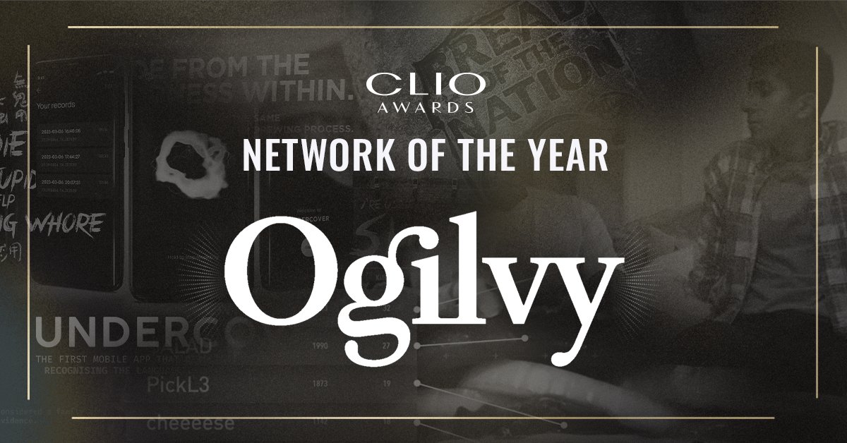 Congratulations to 2024 #ClioAwards Network of the Year: @Ogilvy! 🏆