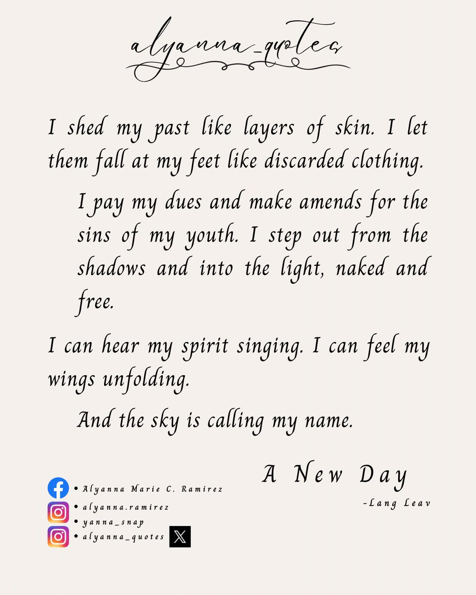 #alyannaquotes #alyannaedits #follow #fyp #Quotes #Life #Beautiful #Poem #Poetry #BookPoetry #PoetryLover #Book #Books #Reading #Read #SeaOfStrangers #LangLeav #ANewDay #Past #Youth #PayMyDues #MakeAmends #Sinsofmyyouth #Stepoutfromtheshadows #Intothelight #Spiritssinging