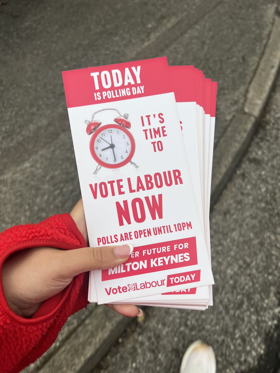 13 hours into campaigning, 3 to go. Still time to #VoteLabour today! 🌹