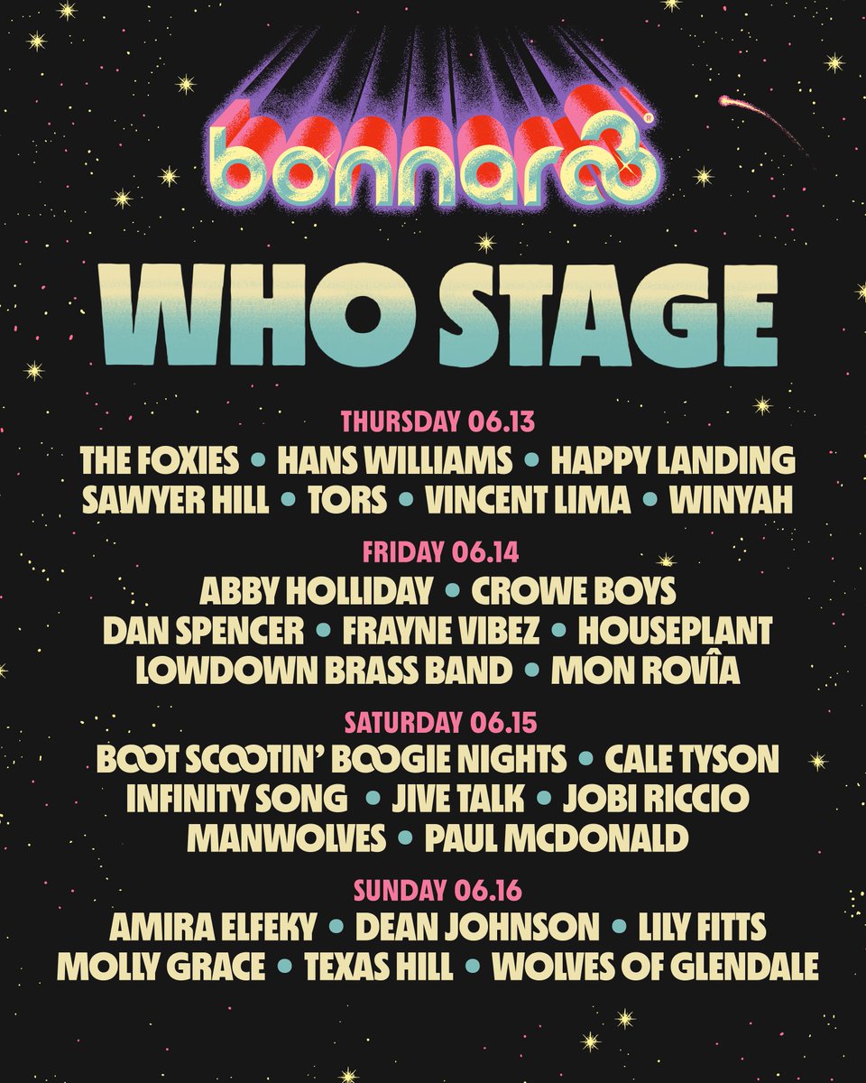 Anyone else most excited for silent disco? 🪩 🕺 We are headed to the farm and playing on the Who Stage at @Bonnaroo !!