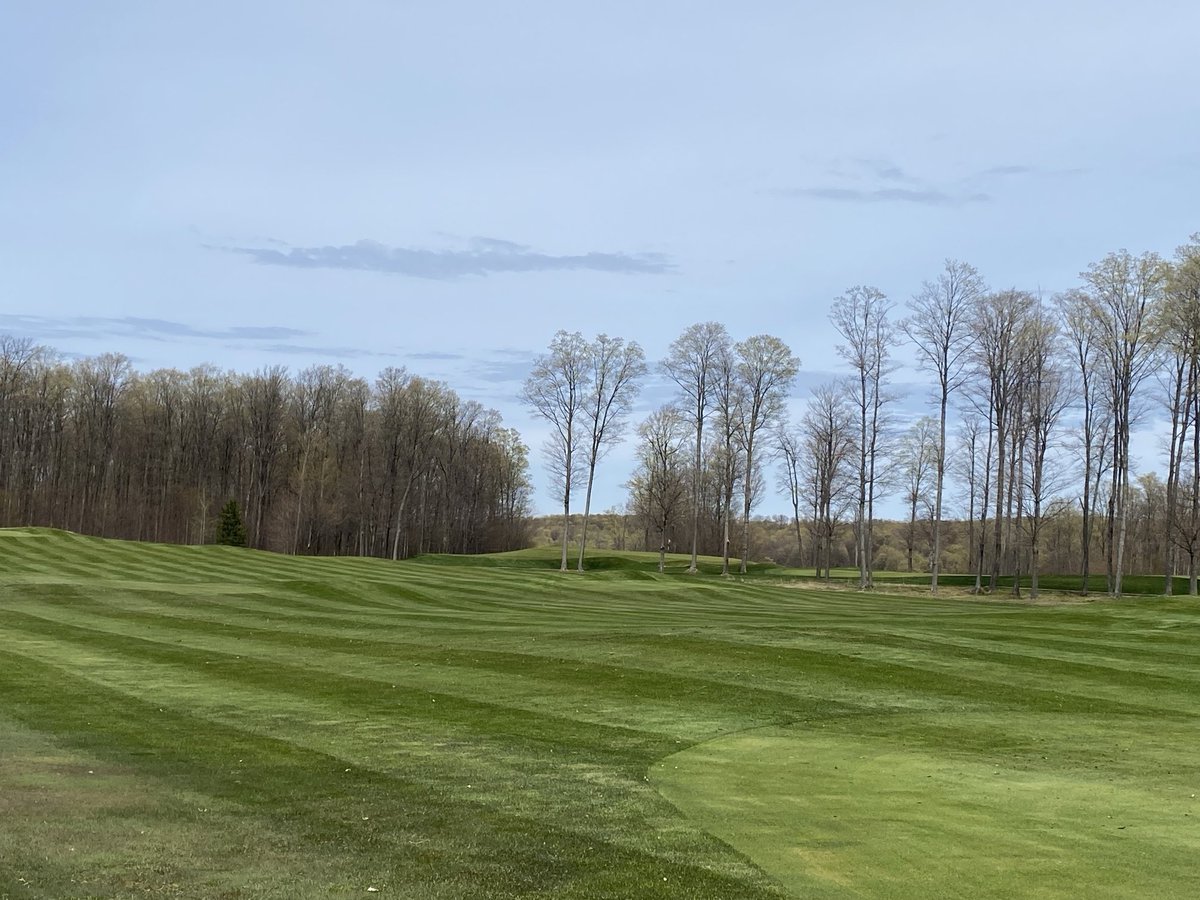 First cut on the range fairway.