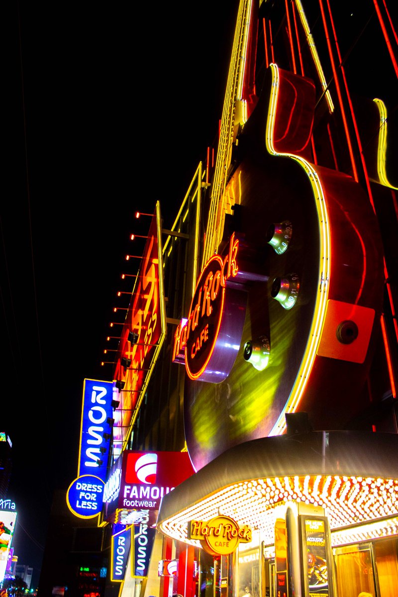 Hard Rock Las Vegas (Las Vegas Boulevard, Las Vegas, Nevada, August 2018) #photography #urbanphotography #nightphotography #cityscape #artificiallight #nightscape #neonsign #neon #HardRockCafe #LasVegasBoulevard #LasVegasStrip #LasVegas #VegasStrip #Vegas #Nevada