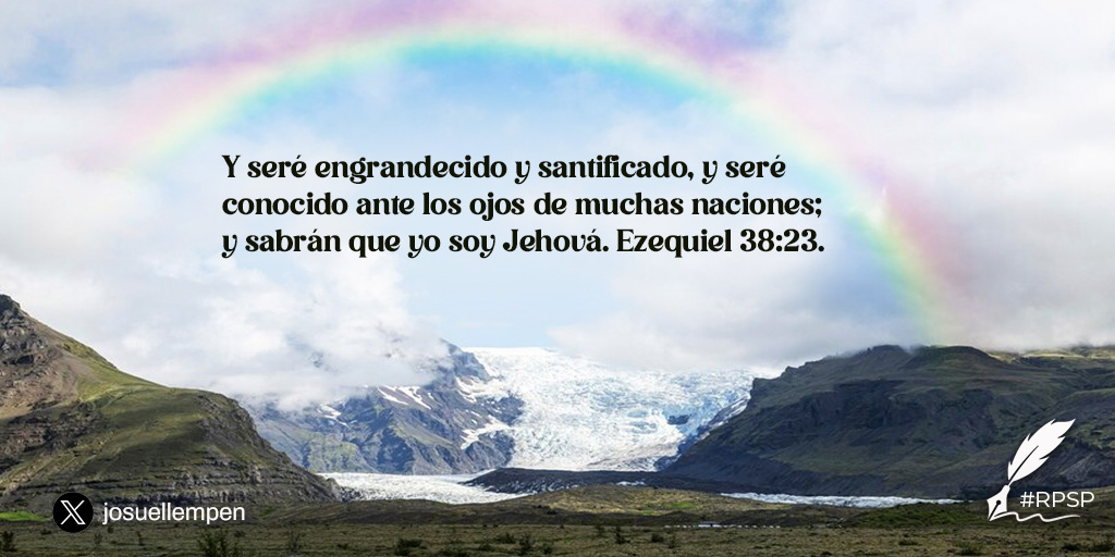 #RPSP │ EZEQUIEL 38 Al final del gran conflicto los planes de Satanás serán desenmascarados mostrándose la falsedad y sus pretensiones equivocadas. Así como Gog sería completamente derrotado en cambio la humanidad reconocerá la soberanía de Dios quien anhela nuestra salvación.