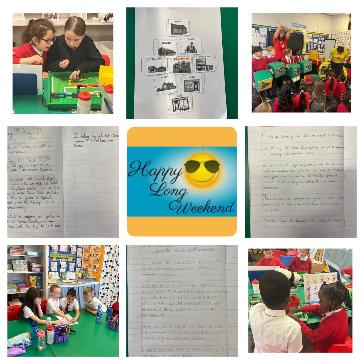 P3a are developing their oracy skills beautifully & group discussions during our Diamond9 activity about communities were excellent. The ideas & presentation of work during guided writing to introduce Recount were gorgeous. They even added their own personal sentences to finish!