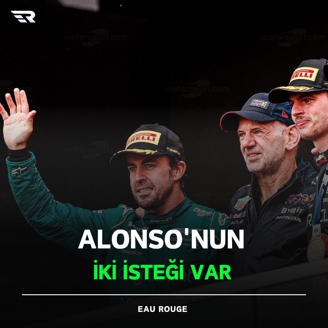 💥 'Hem Adrian Newey'i hem de Max Verstappen'i Aston Martin'de görmek istiyorum. Bu bence imkansız değil...' 🟢 Fernando Alonso