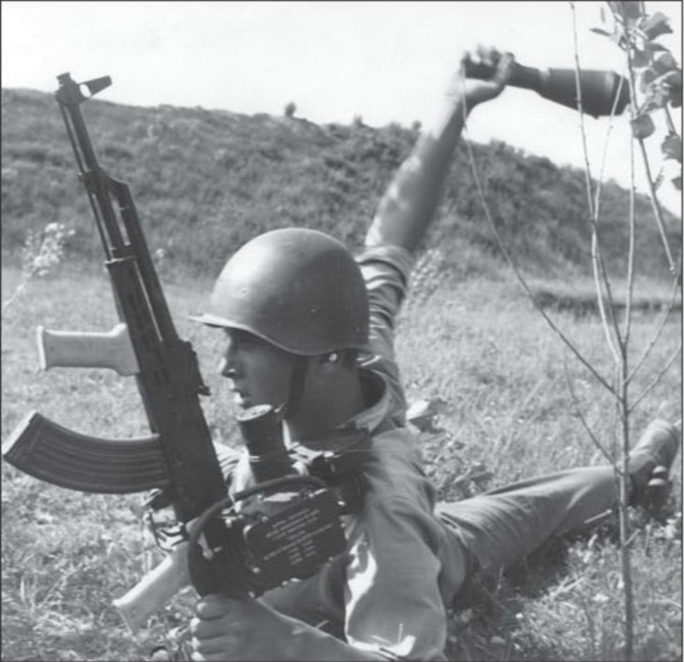a hungarian soldier with a rarely-seen AKM-63I MAT rifle