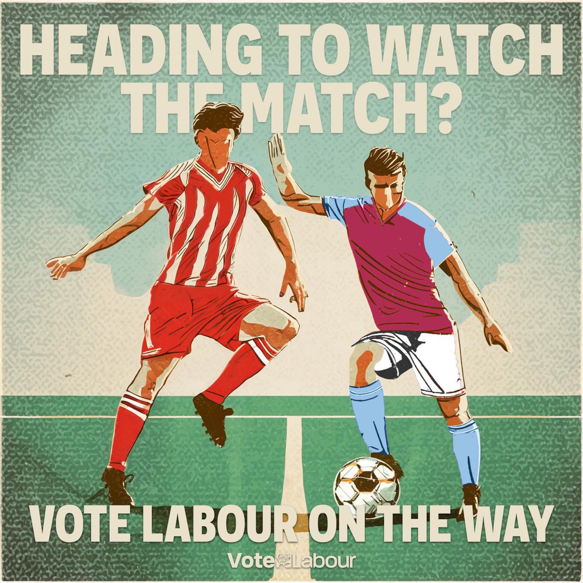 On the way to watch the match? There’s still time to vote. Vote Labour today for a fresh start for our region