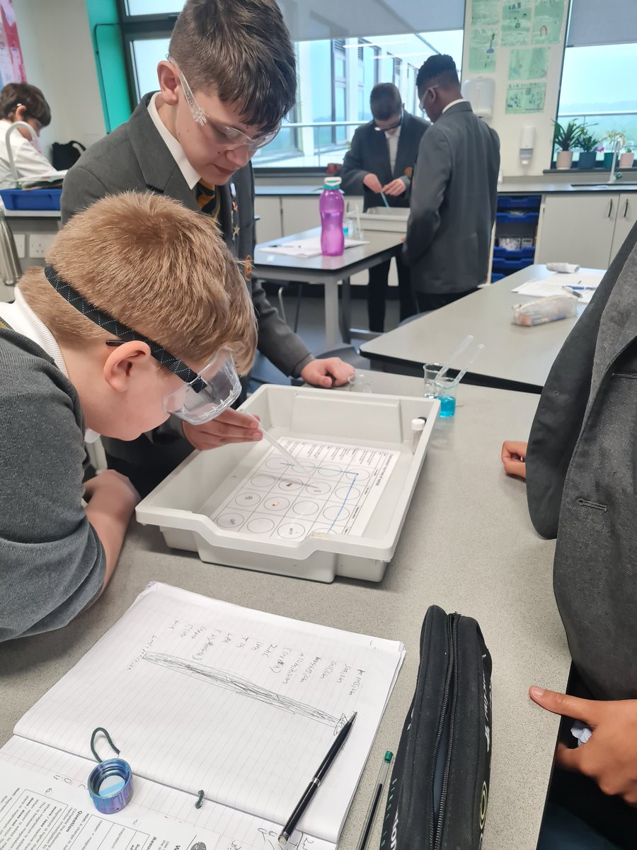 Year 8 have continued learning about metals. In todays practical, they tried out displacement reactions! @AureusSchool #science #chemistry