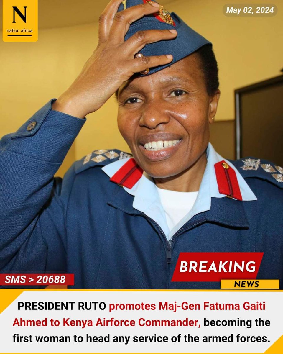 A woman of many firsts A pace setter not just in Kenya but in the continent Congratulations! Thanks @WilliamsRuto for being part of making history. @kdfinfo