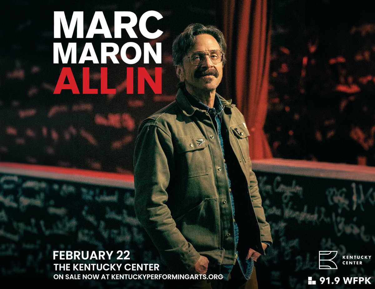 Due to a TV filming conflict, the 8/10/24 show on @marcmaron's All In tour at @KyCtrArts has been rescheduled for 2/22/25. Current ticket holders, your tickets will be re-issued for the new date. Please check your email for additional information. 🎟: bit.ly/MarcMaronLOU