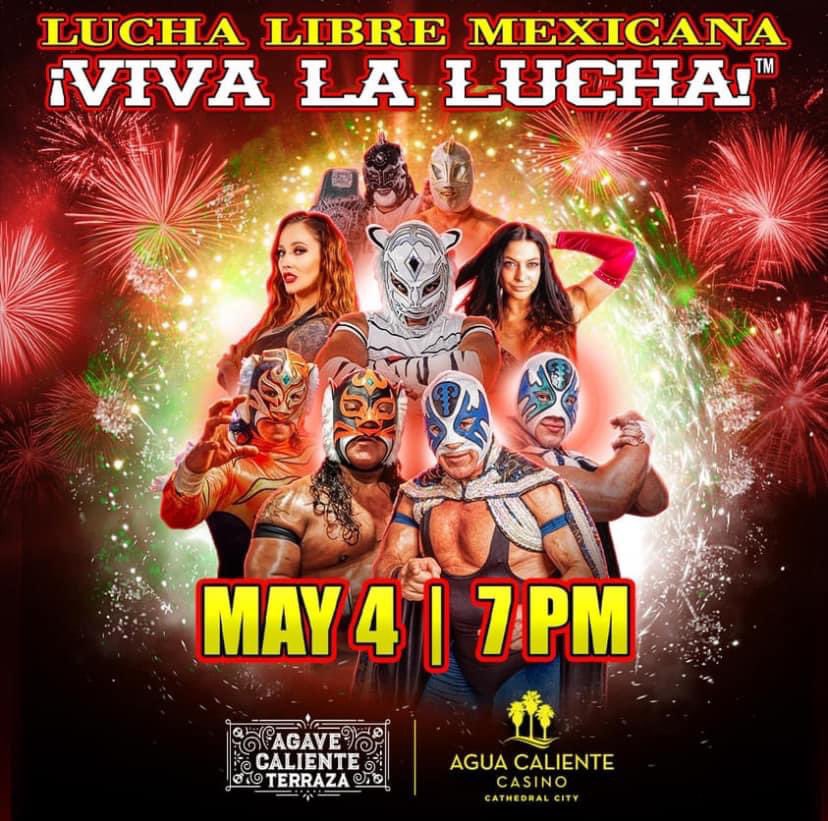 TODAY! TOMORROW! SATURDAY! Viva La Lucha hits the road for 3 nights of action Tonight in Garden Grove at @gardenampoc Tomorrow in Rancho Cucamonga at @havencitymkt Saturday for one final action-packed event at @AguaCalienteRM’s Cathedral City location! Join us as legendary…