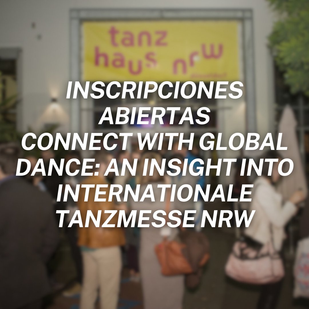 🌟Sesión online con Isa Köhler y Katharina Kucher, co-directoras de #internationaletanzmessenrw. 🌟  🔗 INSCRIPCIONES: forms.gle/LgbSn6sPfjpdum… ⚡ Organiza: #DansaValència y @fundacionsgae, con la colaboración de @Tanzmesse. #DulceRugir #DansaValència24