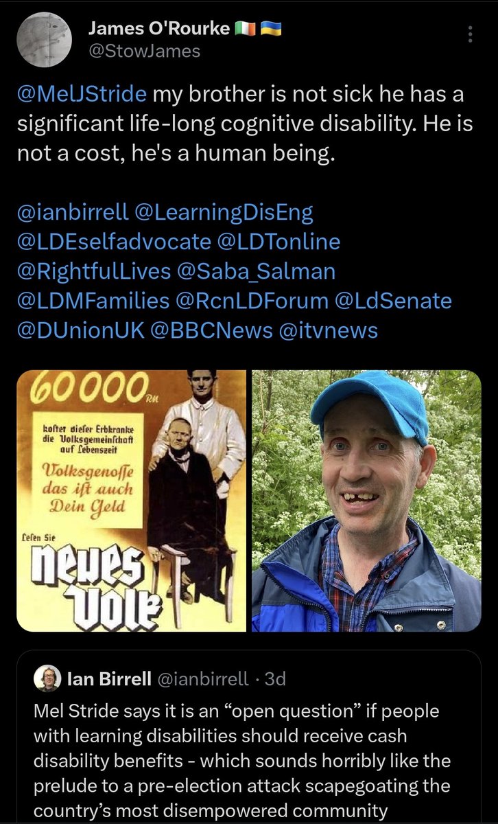 @bbcquestiontime @BBCiPlayer @BBCOne Please #FionaBruce ask @BimAfolami to address this attack on people like my learning disabled brother. #PIP

@LearningDisEng @LDEselfadvocate @LDTonline @RcnLDForum @LDMFamilies @LdSenate @RightfulLives @Giselle_ASCWs @OCharging @WFEcho @ELondonGuardian @ianbirrell @Saba_Salman