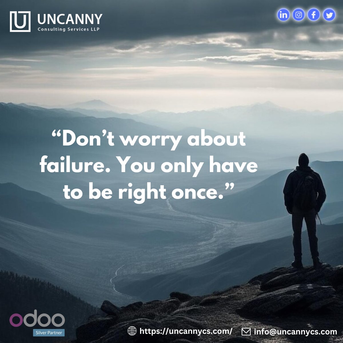 🌟“Don’t worry about failure. You only have to be right once.'🌈
.
.
.
.
.
#Uncannycs #Uncannycs #fridaymotivations💪 #TGIF #Friyayyyyy #weekendvibes✨ #FeelGoodFriday #fridayfeeling😎 #FinallyFriday #weekendwarriorfuel #motivatedlife #successdriven🔥 #youcandance #pushyourlimits