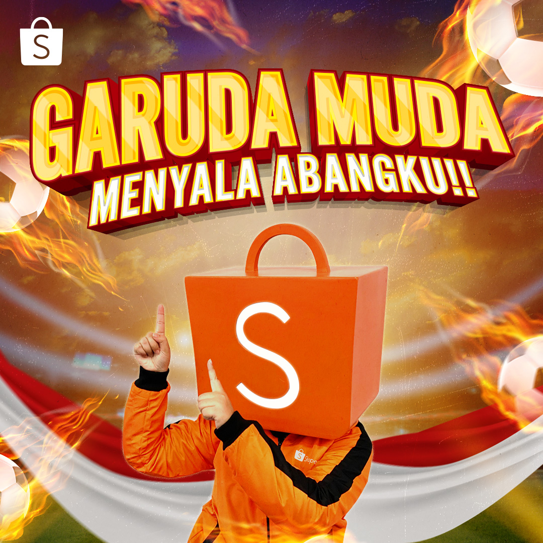 Sobat Shopee, udah siap dukung GARUDA MUDA? 🇮🇩✨ Apapun hasilnya GARUDA MUDA tetap MENYALA ABANGKU!!!! 🔥