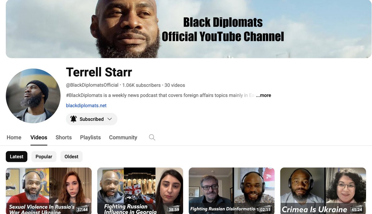 ANNOUNCEMENT THREAD: I'm asking you to support Black Diplomats Official YouTube channel. I have 1,000 subscribers now, but I would like to reach 44,000 subscribers by my 44th birthday May 27. I need subscribers to grow the channel and monetize it to produce the type of work you…