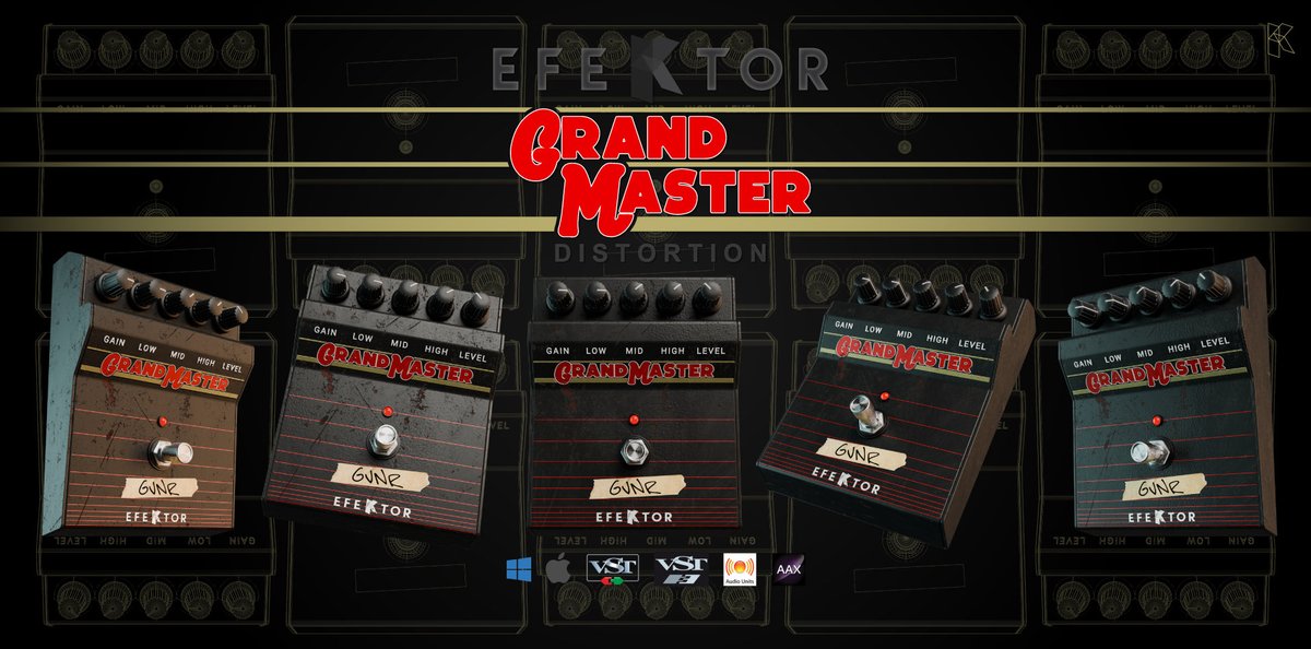 Unleash the power of three iconic British overdrives in one plugin 📌

Meet Efektor Grandmaster - your gateway to creamy overdrive, versatile distortion, and blistering aggression. Ignite your sound with authentic British-inspired tones 🧮

kuassa.com/products/efekt… 📢