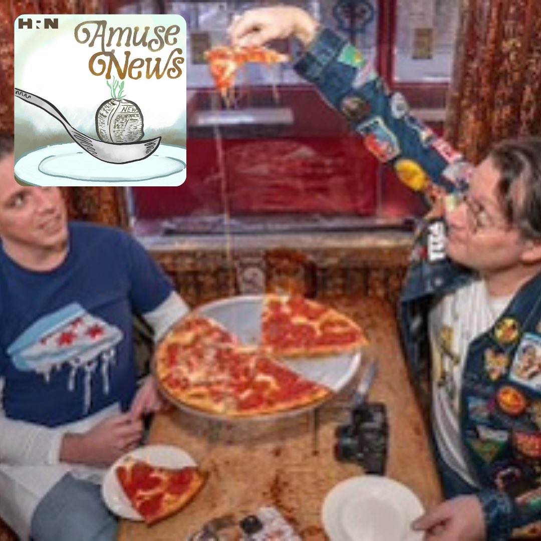 Amuse News will be live-streamed today across all of our social platforms at 1 pm ET w/ our executive director @RJBee_2 We will be joined by the hosts of Pizza Pod Party - Arthur Bovino and Alfred Schulz! 🍕See you there! #HeritageRadioNetwork #FoodMedia #FoodSystems #FoodRadio