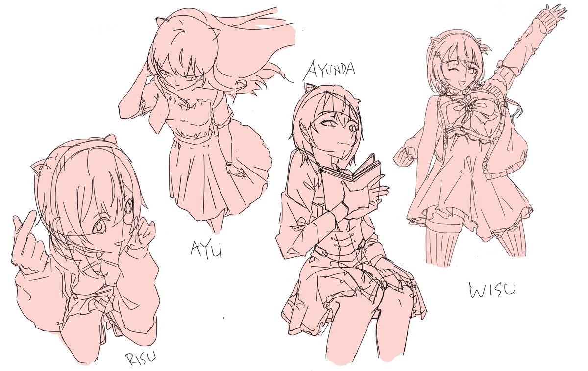 Risunalities heroines
*wip*

#iRISUtration #gambaRISU