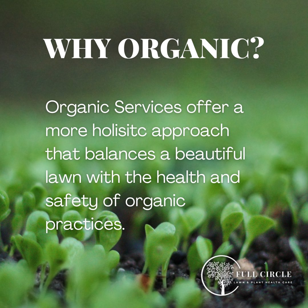 Why Organic? - Here are just a few of the great benefits of our organic lawn + plant services!
🌷
#organic #lawncare #landscaping #planthealth #plants #yardcare
