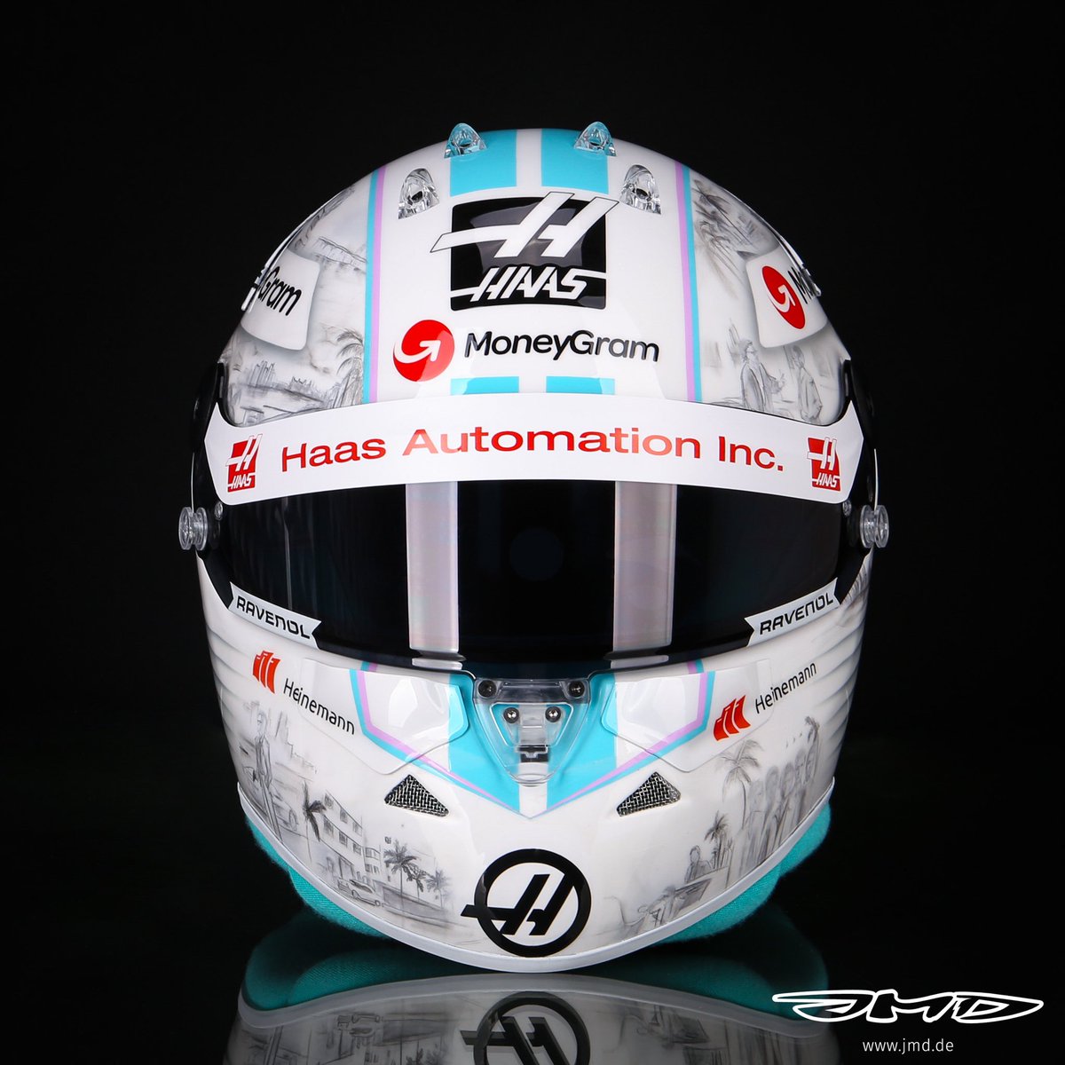 Nico Hülkenberg Miami 2024 helmet.