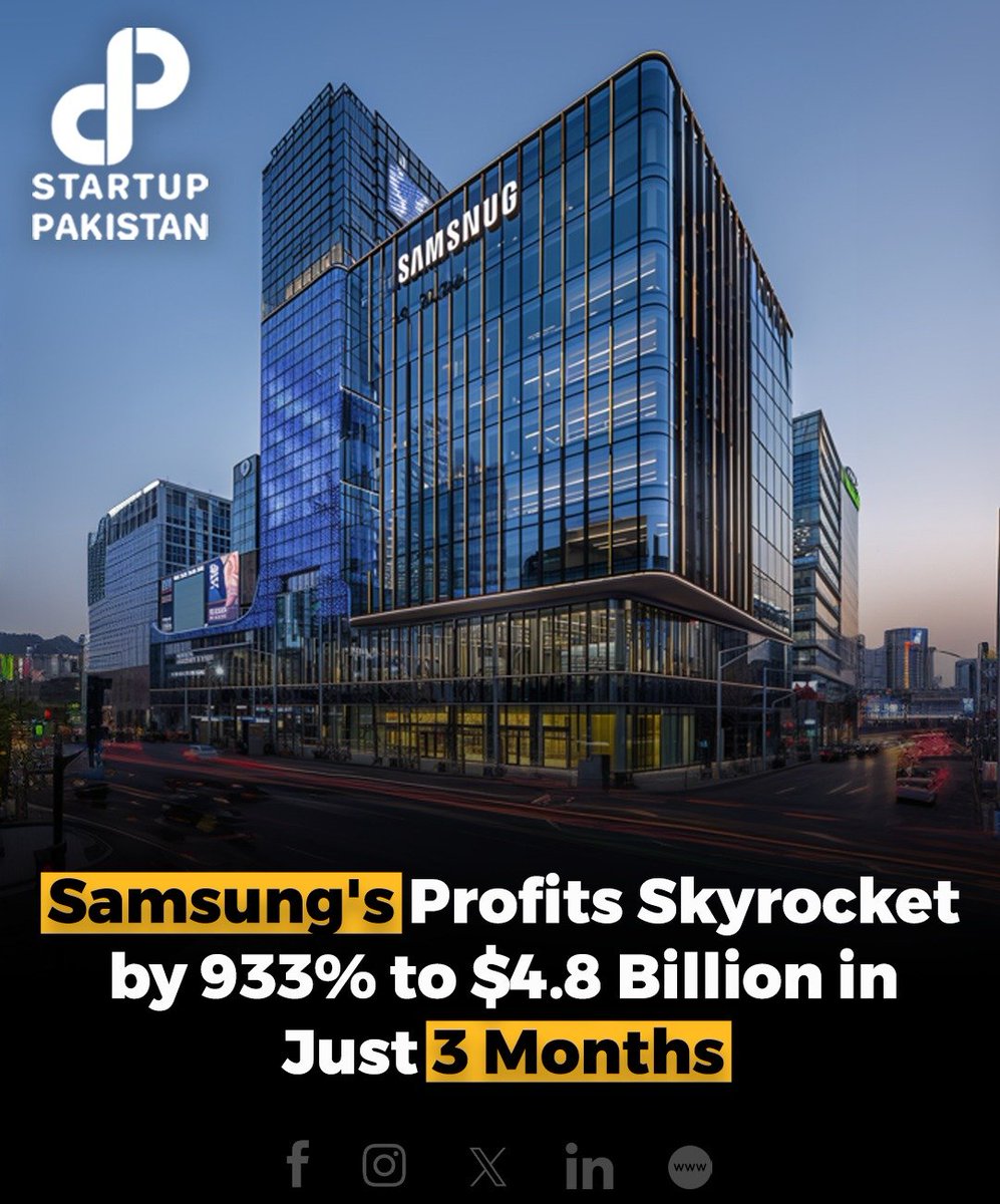 Samsung has announced a revenue of 71.92 trillion South Korean won, equivalent to $52.08 billion, representing a 17 percent increase compared to the corresponding period last year.

#samsung #profit #Billion